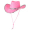YIWU EVERGROWING CAP LIMITED Costume Accessories Glam Cowgirl Hat for Adults, Pink and Silver 810120716688