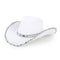 YIWU EVERGROWING CAP LIMITED Costume Accessories Glam Cowgirl Hat for Adults, White and Silver 810120716671