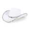 YIWU EVERGROWING CAP LIMITED Costume Accessories Glam Cowgirl Hat for Adults, White and Silver 810120716671
