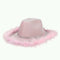 YIWU EVERGROWING CAP LIMITED Costume Accessories Pink Feather Cowgirl Hat for Adults 810120716497