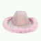 YIWU EVERGROWING CAP LIMITED Costume Accessories Pink Feather Cowgirl Hat for Adults 810120716497
