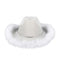 YIWU EVERGROWING CAP LIMITED Costume Accessories White Feather Cowgirl Hat for Adults 810120716503
