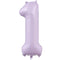 YIWU HT BALLOON CO LTD Balloons Lilac Purple Number 1 Supershape Foil Balloon, 40 Inches, 1 Count 810120718903