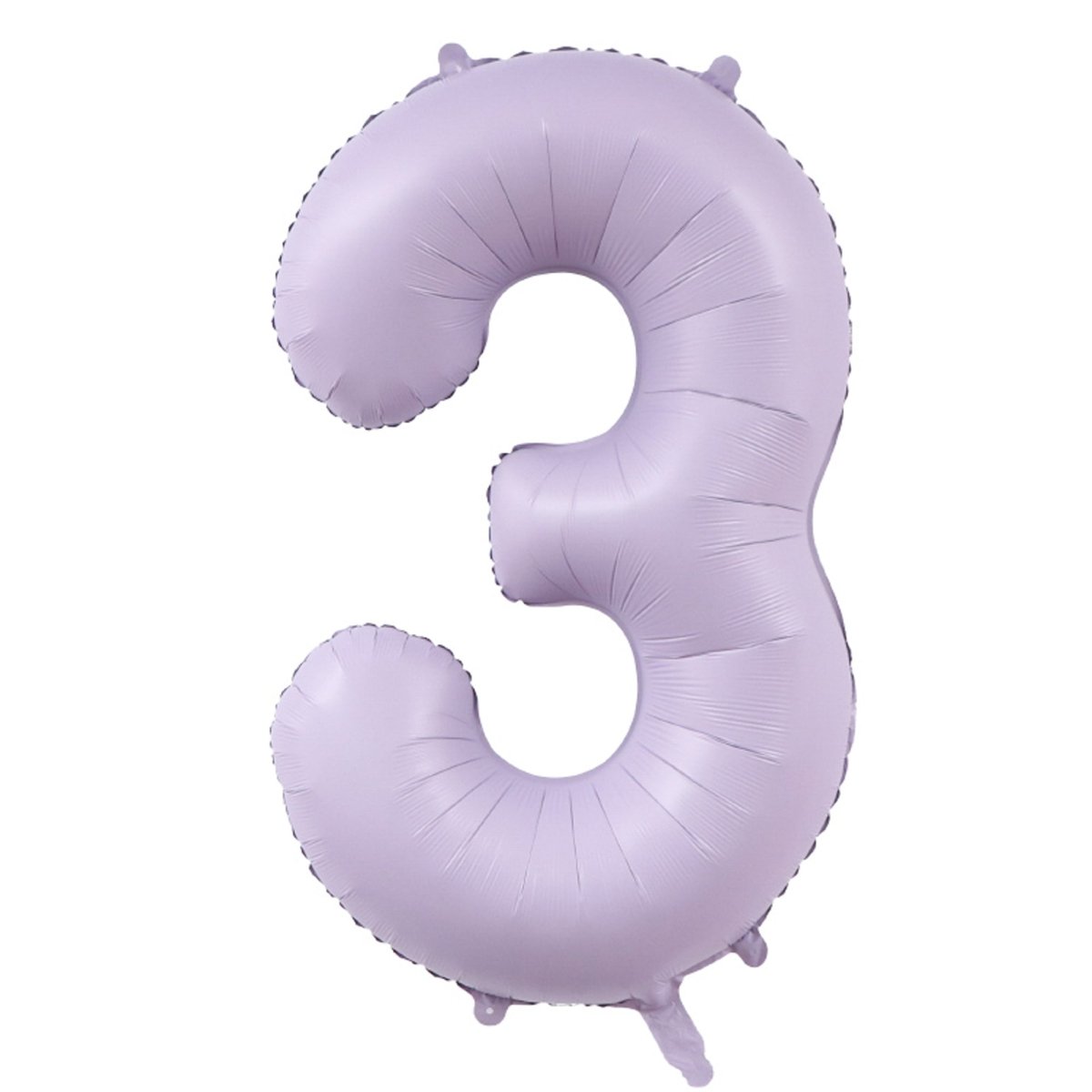 YIWU HT BALLOON CO LTD Balloons Lilac Purple Number 3 Supershape Foil Balloon, 40 Inches, 1 Count 810120718927