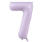 YIWU HT BALLOON CO LTD Balloons Lilac Purple Number 7 Supershape Foil Balloon, 40 Inches, 1 Count 810120718965