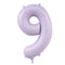 YIWU HT BALLOON CO LTD Balloons Lilac Purple Number 9 Supershape Foil Balloon, 40 Inches, 1 Count 810120718989