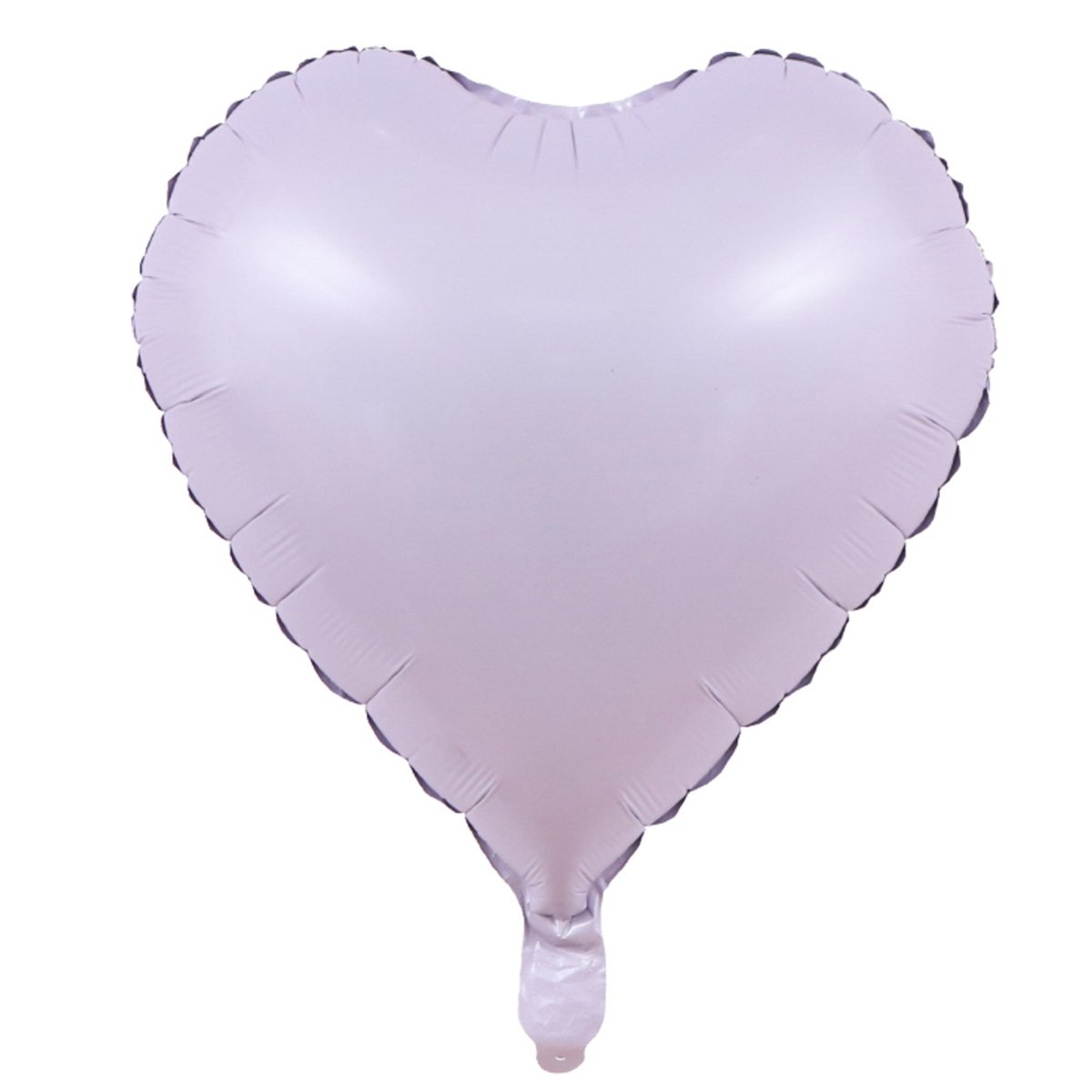 YIWU HT BALLOON CO LTD Balloons Pastel Lilac Purple Heart Shaped Foil Balloon, 18 Inches, 1 Count 810120719054