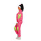 YIWU HUANGQUN CLOTHING CO. LTD Costume Accessories 80s Costume for Adults, Hot Pink Vest and Pants