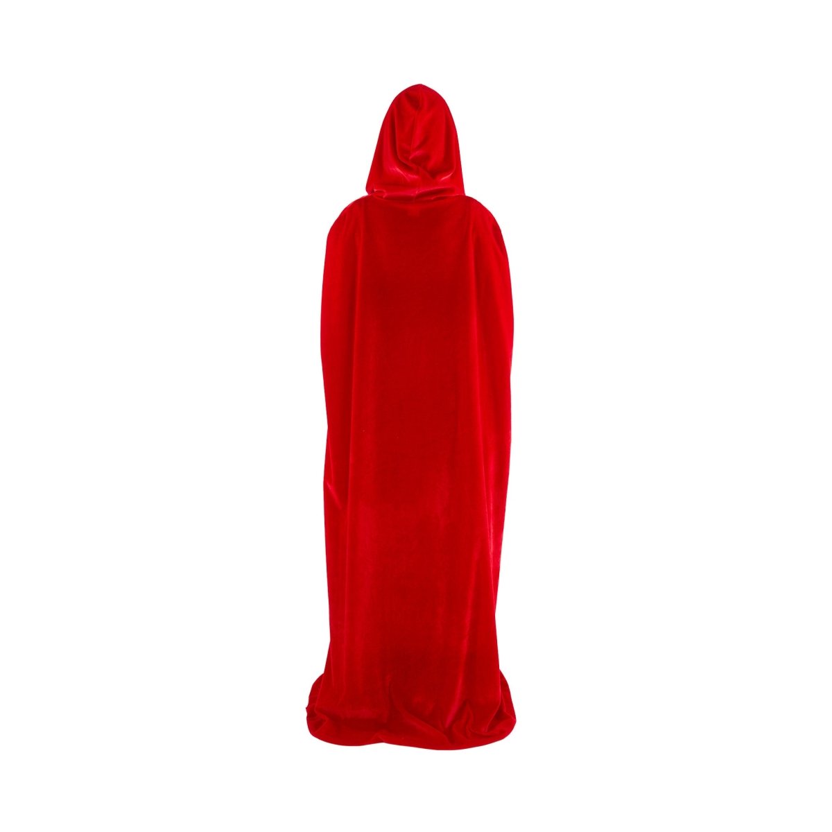Cape De Noël Velours Rouge Avec Capuche - Longueur ~150-170 Cm - Déguisement Fête, Costume Femme