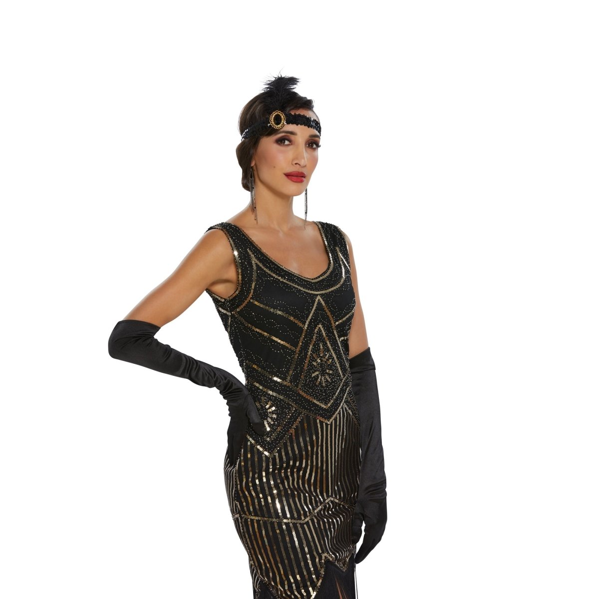 1920s Black Dress for Adults