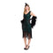 YIWU HUANGQUN CLOTHING CO. LTD Costumes 1920s Gatsby Elegant Lady Costume for Adults, Green and Black Dress