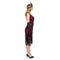 YIWU HUANGQUN CLOTHING CO. LTD Costumes 1920s Gatsby Elegant Lady Costume for Adults, Red and Black Dress