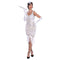 YIWU HUANGQUN CLOTHING CO. LTD Costumes 1920s Gatsby Elegant Lady Costume for Adults, White and Gold Dress