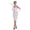 YIWU HUANGQUN CLOTHING CO. LTD Costumes 1920s Gatsby Elegant Lady Costume for Adults, White and Gold Dress