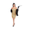 YIWU HUANGQUN CLOTHING CO. LTD Costumes 1920s Gold Fringe Dress for Adults