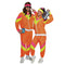 YIWU HUANGQUN CLOTHING CO. LTD Costumes 80s Plus Size Costume for Adults, Orange Vest and Pants 840482505958