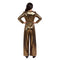 YIWU HUANGQUN CLOTHING CO. LTD Costumes Gold Disco Queen Jumpsuit for Adults