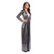 YIWU HUANGQUN CLOTHING CO. LTD Costumes Silver Disco Queen Jumpsuit for Adults