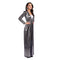 YIWU HUANGQUN CLOTHING CO. LTD Costumes Silver Disco Queen Jumpsuit for Adults