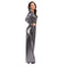 YIWU HUANGQUN CLOTHING CO. LTD Costumes Silver Disco Queen Jumpsuit for Adults