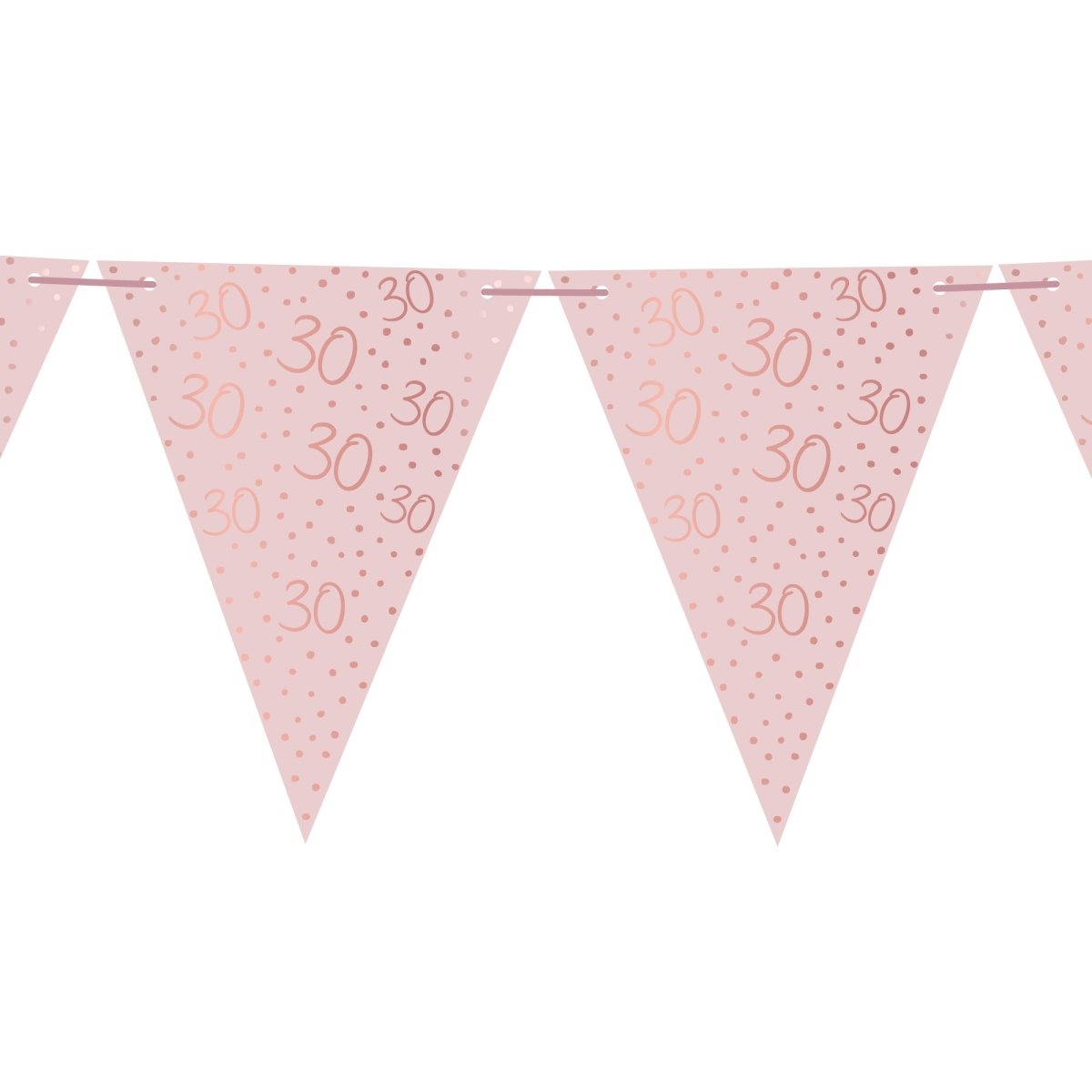 YIWU JINBO IMPORT AND EXPORT CO., LTD Age Specific Birthday Rosé Celebration 30th Birthday Pennant Banner, 157 Inches, 1 Count 840482508300