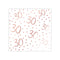 YIWU JINBO IMPORT AND EXPORT CO., LTD Age Specific Birthday Rosé Celebration 30th Birthday Small Beverage Napkins, 16 Count 840482508782