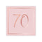 YIWU JINBO IMPORT AND EXPORT CO., LTD Age Specific Birthday Rosé Celebration 70th Birthday Large Lunch Napkins, 16 Count 840482508645