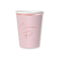 YIWU JINBO IMPORT AND EXPORT CO., LTD Age Specific Birthday Rosé Celebration Bonne Fête Paper Cups, 9 Oz, 8 Count 840482508478