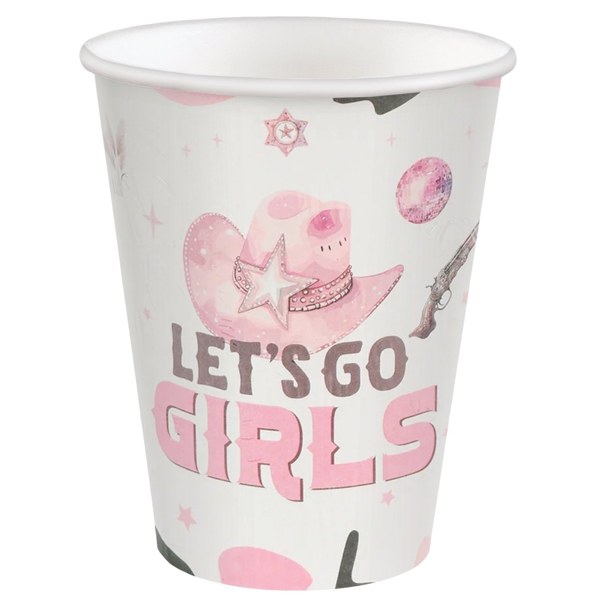 Cowgirl Paper Cups, 9 Oz, 8 Count | Party Expert