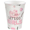 YIWU JINBO IMPORT AND EXPORT CO., LTD Everyday Entertaining Cowgirl "Let's Go Girl" Paper Cups, 9 Oz, 8 Count 810120716343