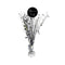 YIWU JINBO IMPORT AND EXPORT CO., LTD General Birthday Silver Celebration Bonne Fête Centerpiece, 18 Inches, 1 Count 840482509321