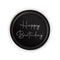 YIWU JINBO IMPORT AND EXPORT CO., LTD General Birthday Silver Celebration Happy Birthday Large Round Lunch Paper Plates, 9 Inches, 8 Count 840482508164