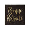 YIWU JINBO IMPORT AND EXPORT CO., LTD Retirement Black "Bonne Retraite" Large Lunch Napkins, 16 Count 810120717647