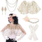 YIWU JINBO TRADING CO.,LTD Costume Accessories 1920s Champagne Gatsby Elegant Set, 5 Count 840482507105