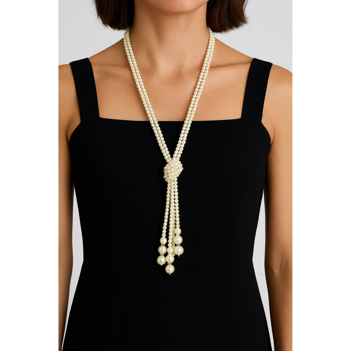 YIWU JINBO TRADING CO.,LTD Costume Accessories Pearl Necklace, 46 Inches, 1 Count 840482507136