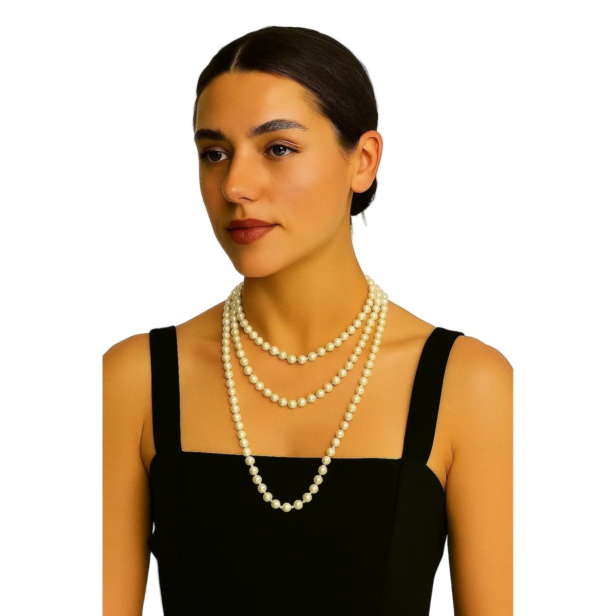 YIWU JINBO TRADING CO.,LTD Costume Accessories Pearl Necklace, 56 Inches, 1 Count 840482507129