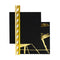 YIWU SANDY PAPER PRODUCTS CO., LTD Everyday Entertaining Beverage Napkins, Black and Gold, 16 Count 810064195952