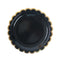 YIWU SANDY PAPER PRODUCTS CO., LTD Everyday Entertaining Black Flower Edge Small Dessert Paper Plates, 7 Inches, 8 Count