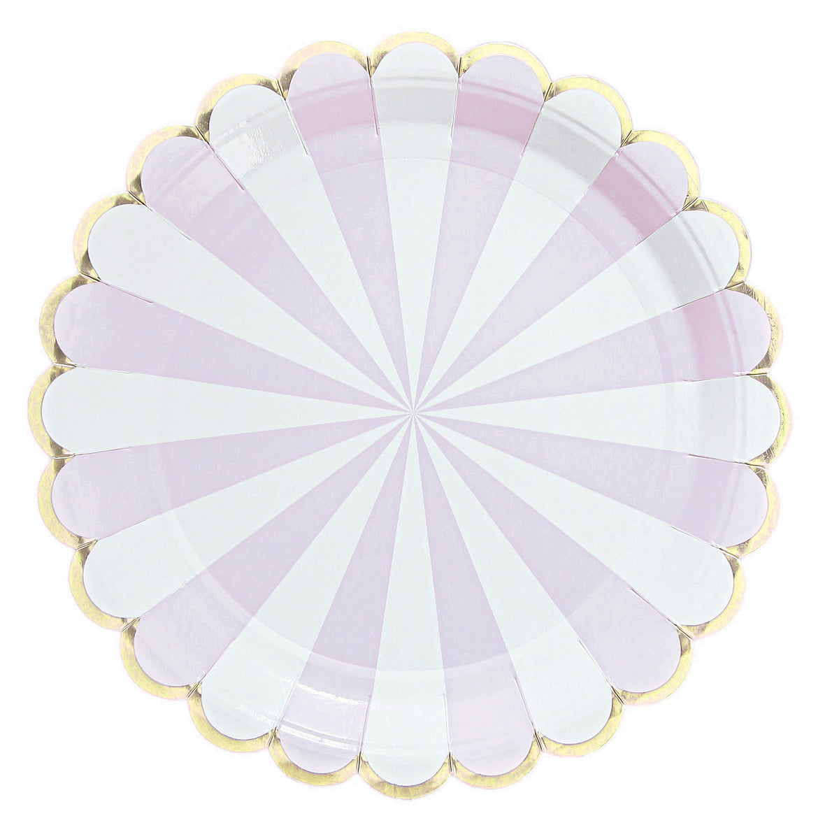 YIWU SANDY PAPER PRODUCTS CO., LTD Everyday Entertaining Candy Land Large Lunch Paper Plates, Lavender, 9 Inches, 8 Count 810120712871
