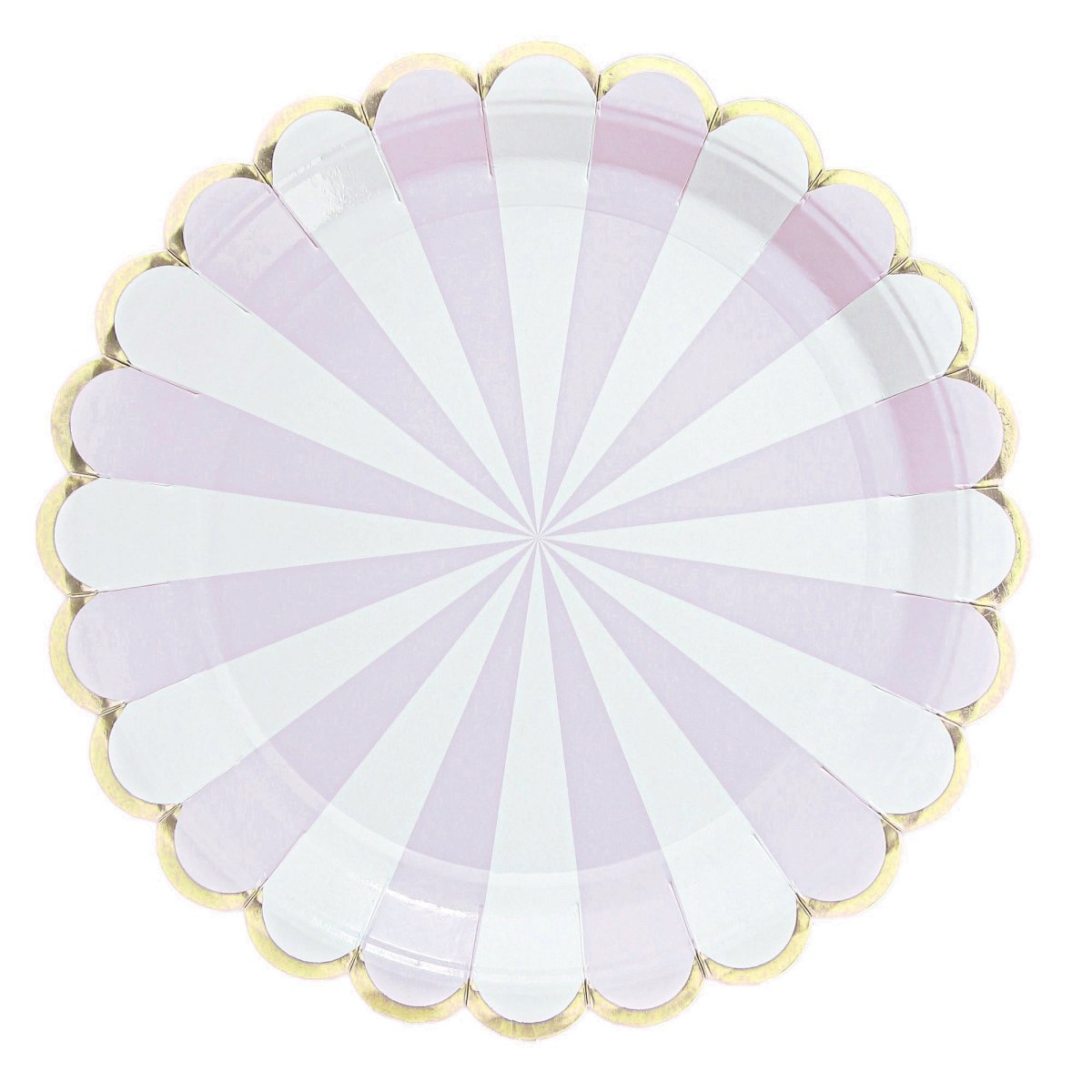 YIWU SANDY PAPER PRODUCTS CO., LTD Everyday Entertaining Candy Land Large Lunch Paper Plates, Lavender, 9 Inches, 8 Count 810120712871