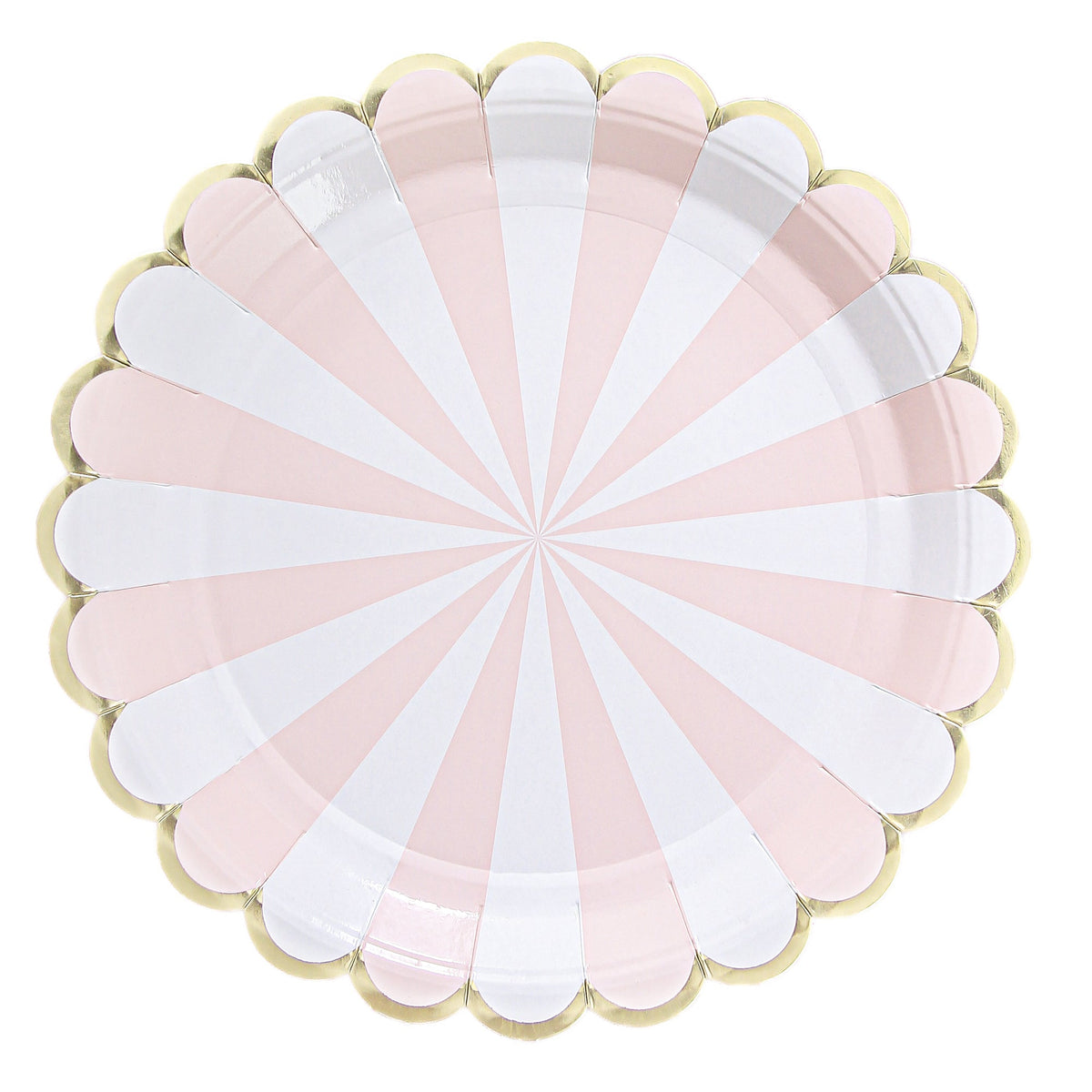 YIWU SANDY PAPER PRODUCTS CO., LTD Everyday Entertaining Candy Land Large Lunch Paper Plates, Light Pink, 9 Inches, 8 Count