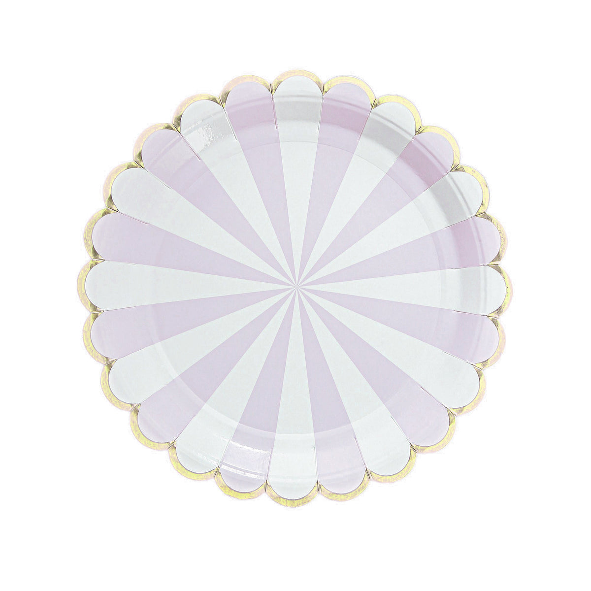 YIWU SANDY PAPER PRODUCTS CO., LTD Everyday Entertaining Candy Land Small Dessert Paper Plates, Lavender, 7 Inches, 8 Count 810120712888