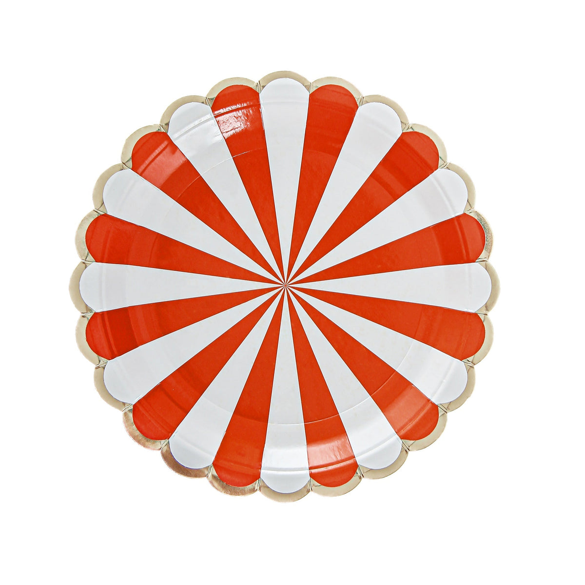 YIWU SANDY PAPER PRODUCTS CO., LTD Everyday Entertaining Carnival Small Dessert Paper Plates, Red, 7 Inches, 8 Count