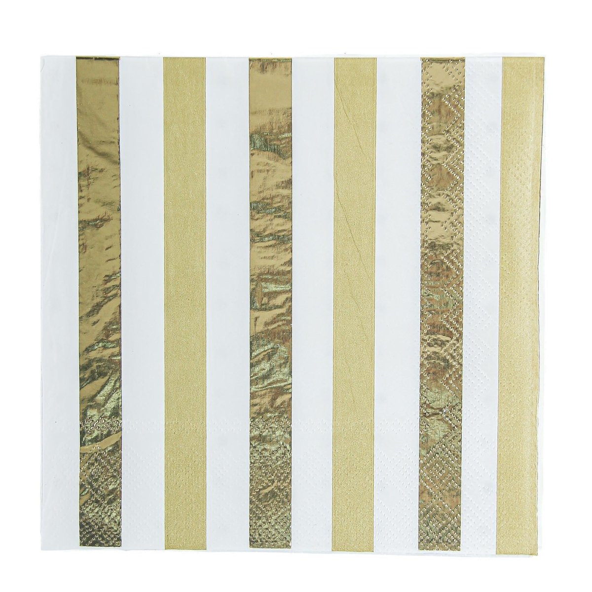 YIWU SANDY PAPER PRODUCTS CO., LTD Everyday Entertaining Chrome Gold Large Lunch Napkins, 16 Count 810120713045