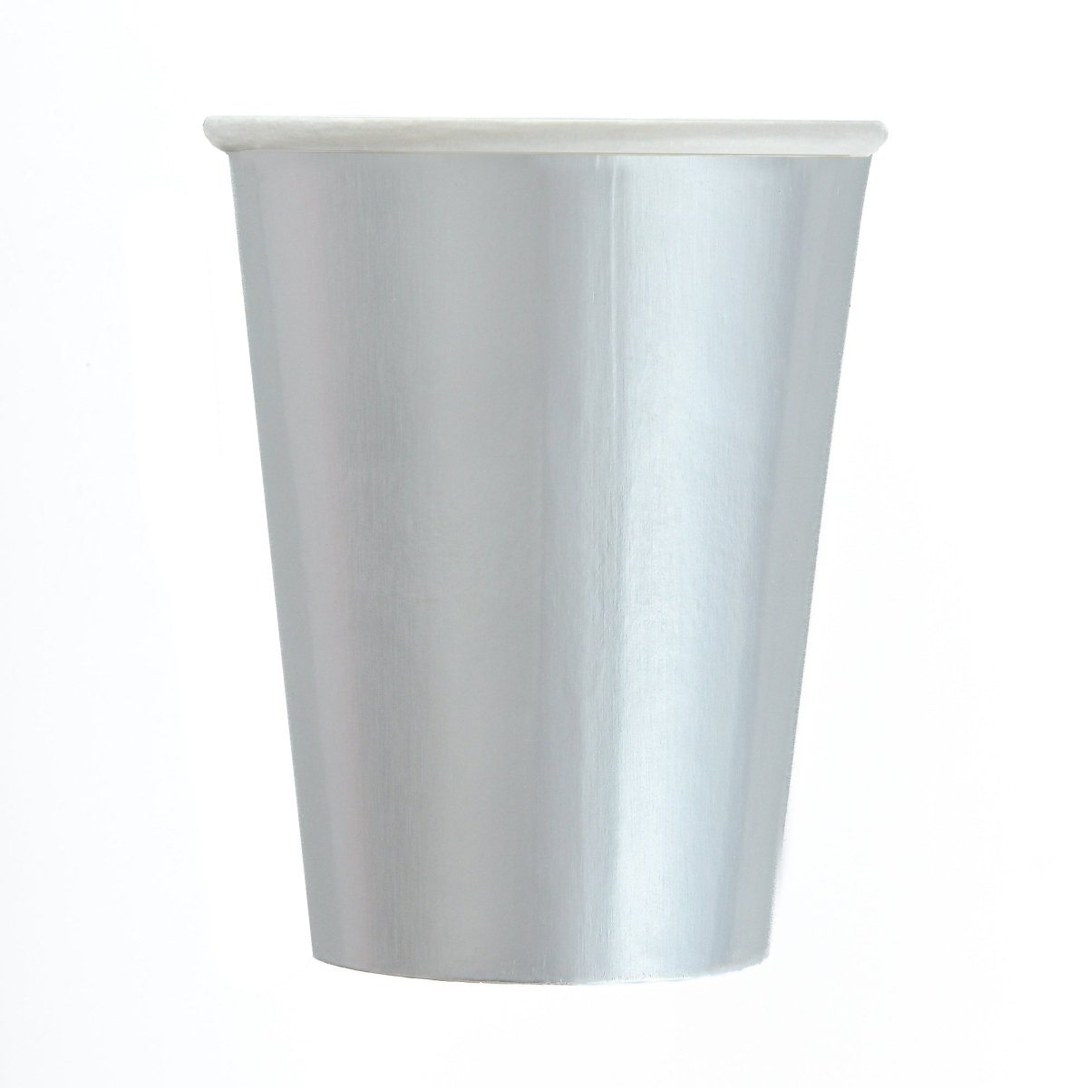Chrome Silver Paper Cups, 9 oz, 8 Count | Party Supplies – Party Expert