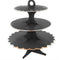 YIWU SANDY PAPER PRODUCTS CO., LTD Everyday Entertaining Cupcake Stand 3 Tiers, Black 810077652510