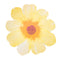 YIWU SANDY PAPER PRODUCTS CO., LTD Everyday Entertaining Floral Paradise Large Flower-Shaped Lunch Paper Plates, Yellow, 9 Inches, 8 Count 810120716305