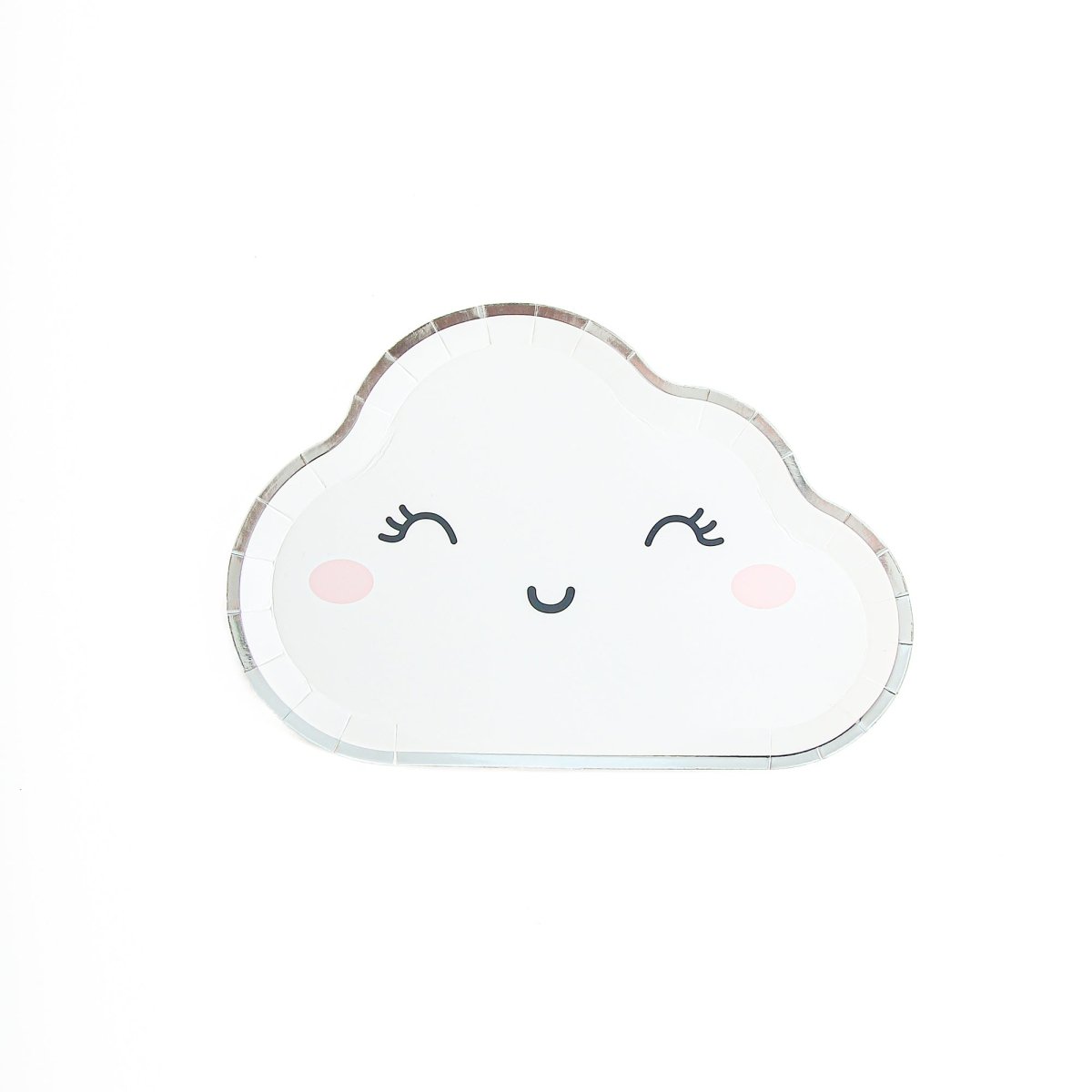 YIWU SANDY PAPER PRODUCTS CO., LTD Everyday Entertaining Large Cloud-Shaped Lunch Paper Plates, 10 Inches, 8 Count 810120718378