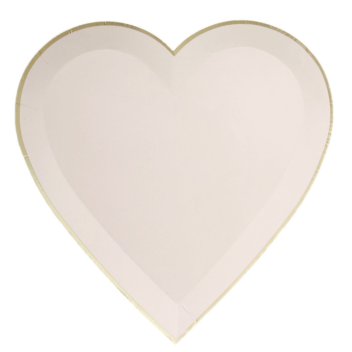 YIWU SANDY PAPER PRODUCTS CO., LTD Everyday Entertaining Large Heart Shaped Lunch Paper Plates, Light Pink, 9 Inches, 8 Count 810120712949