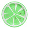 YIWU SANDY PAPER PRODUCTS CO., LTD Everyday Entertaining Lime Party Large Round Lunch Paper Plates, 9 Inches, 8 Count 810120712642